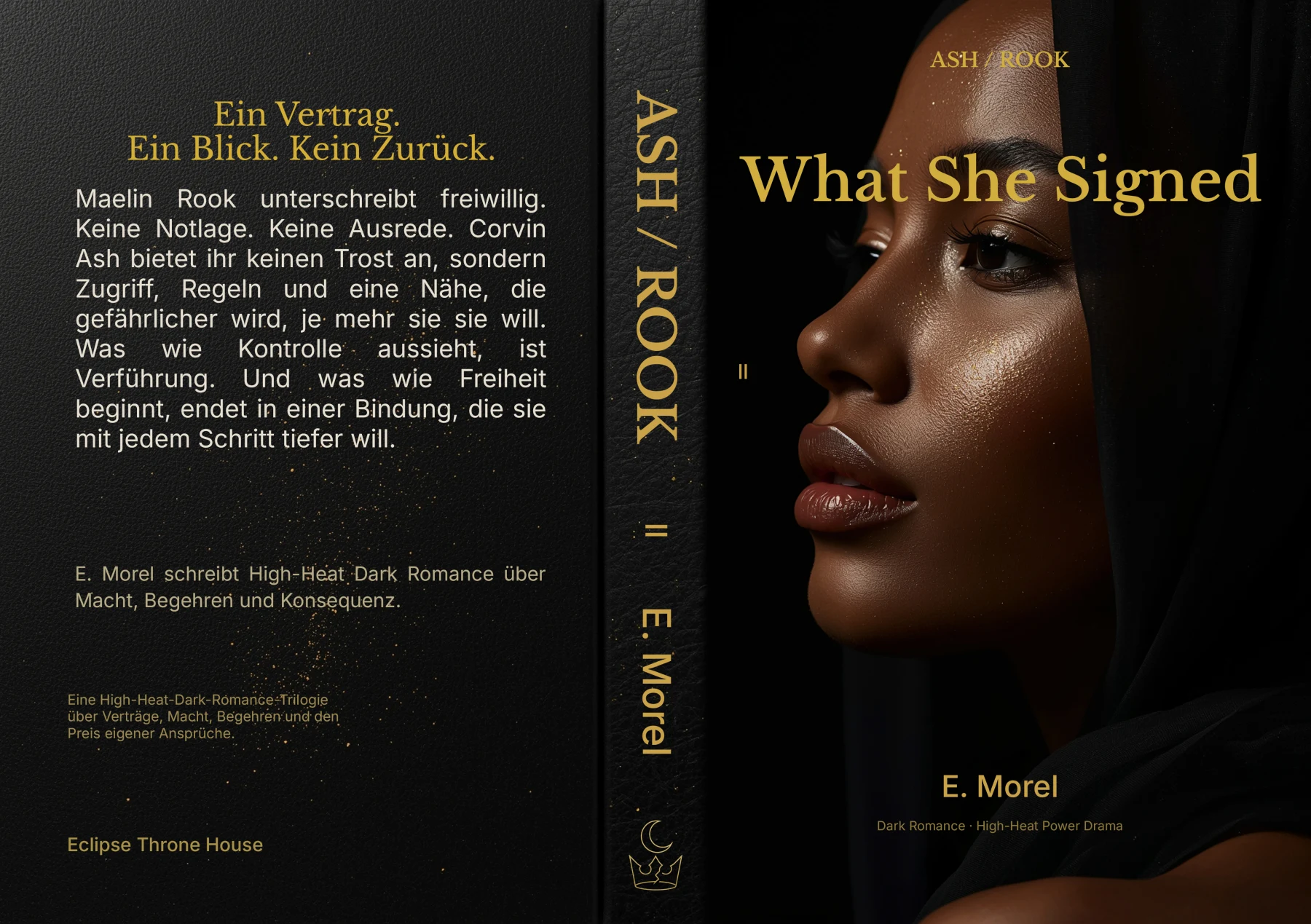 Vollständiger Druckumschlag: What She Signed