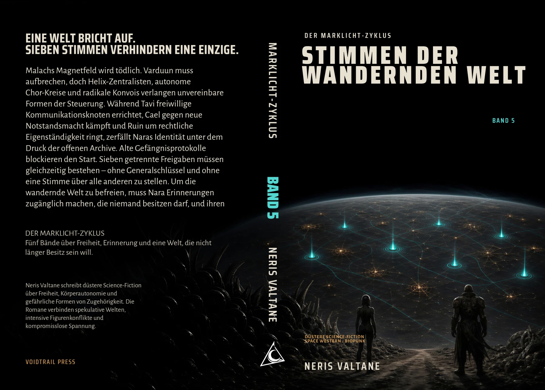 Vollständiger Druckumschlag: Stimmen der wandernden Welt