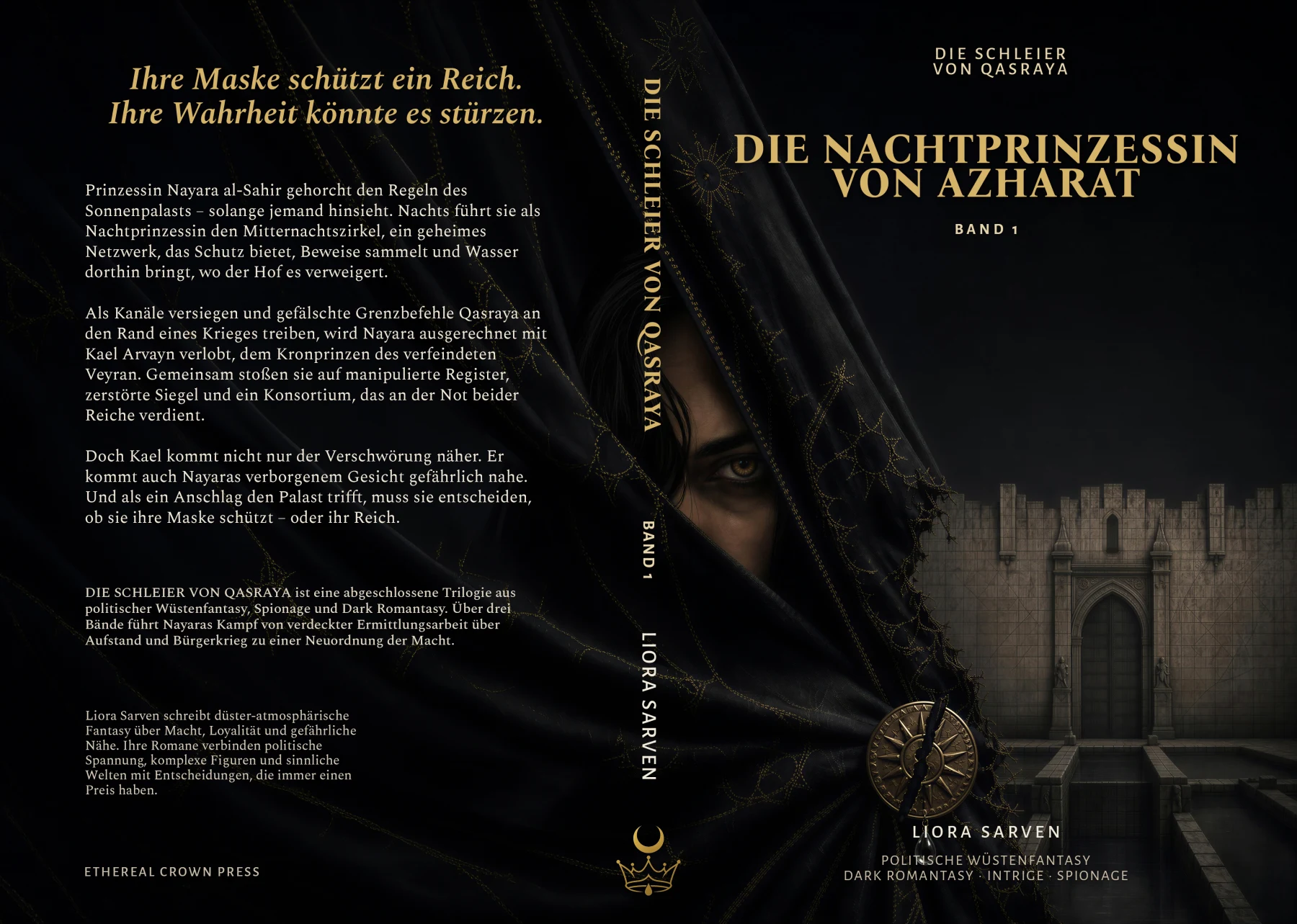 Vollständiger Druckumschlag: Die Nachtprinzessin von Azharat