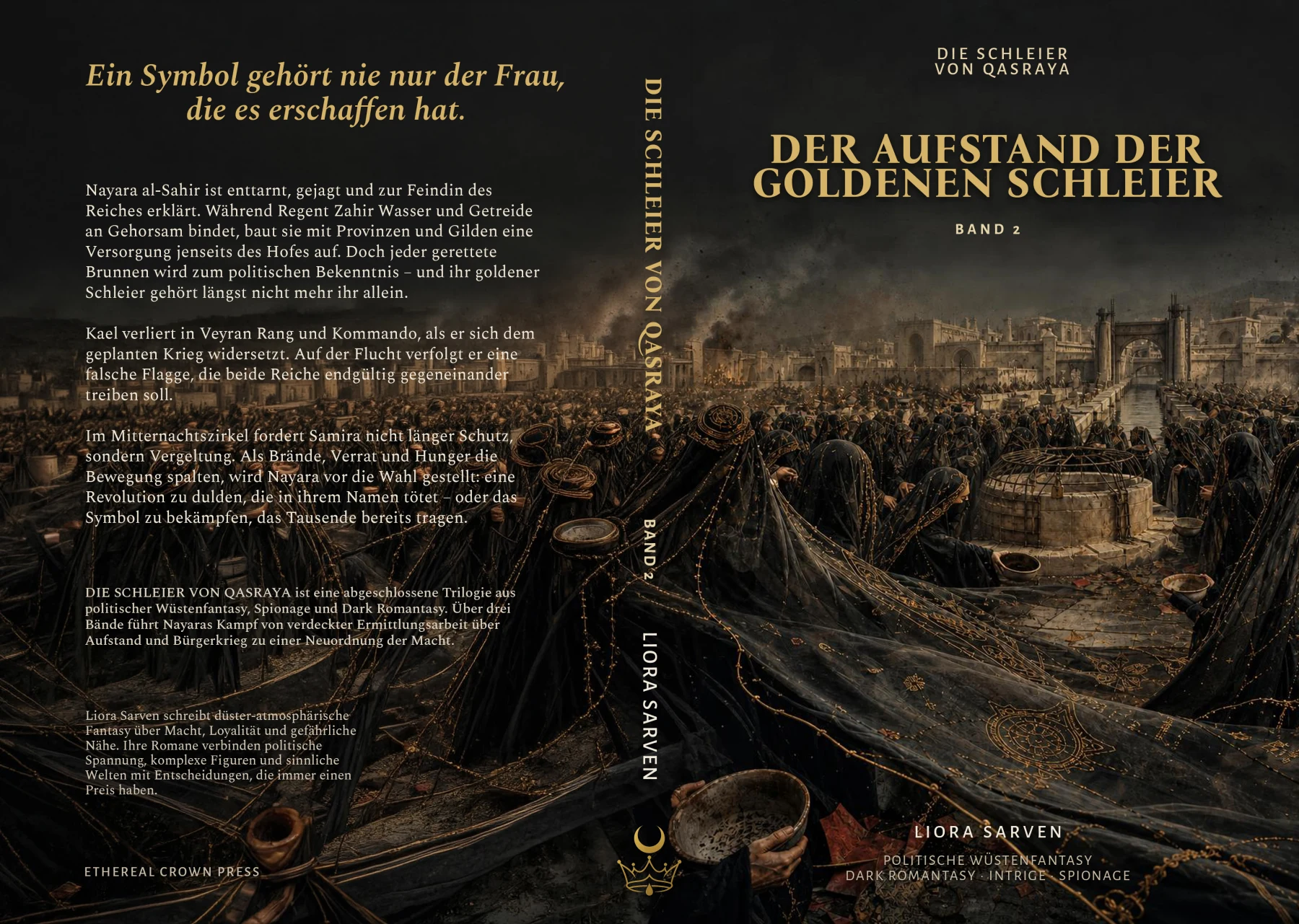 Vollständiger Druckumschlag: Der Aufstand der goldenen Schleier
