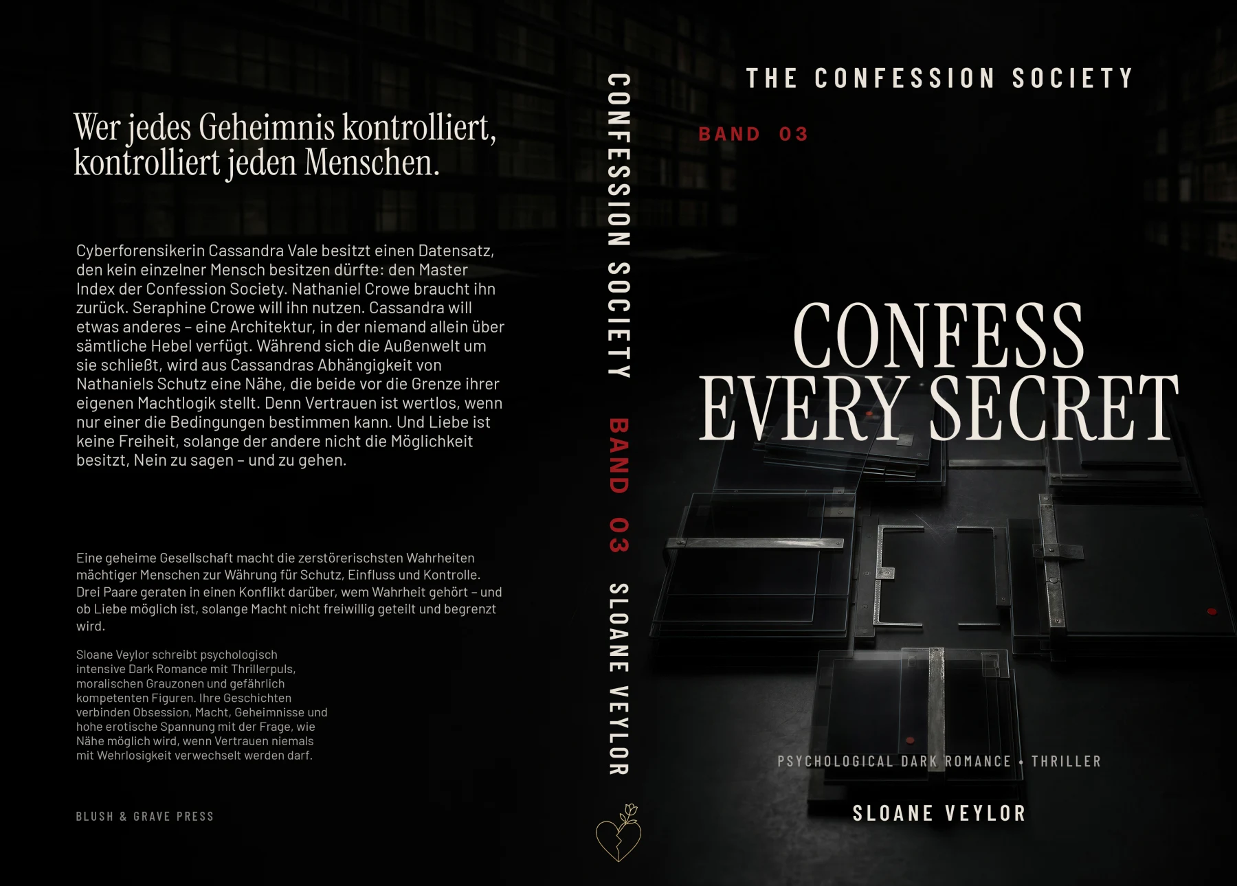 Vollständiger Druckumschlag: Confess Every Secret