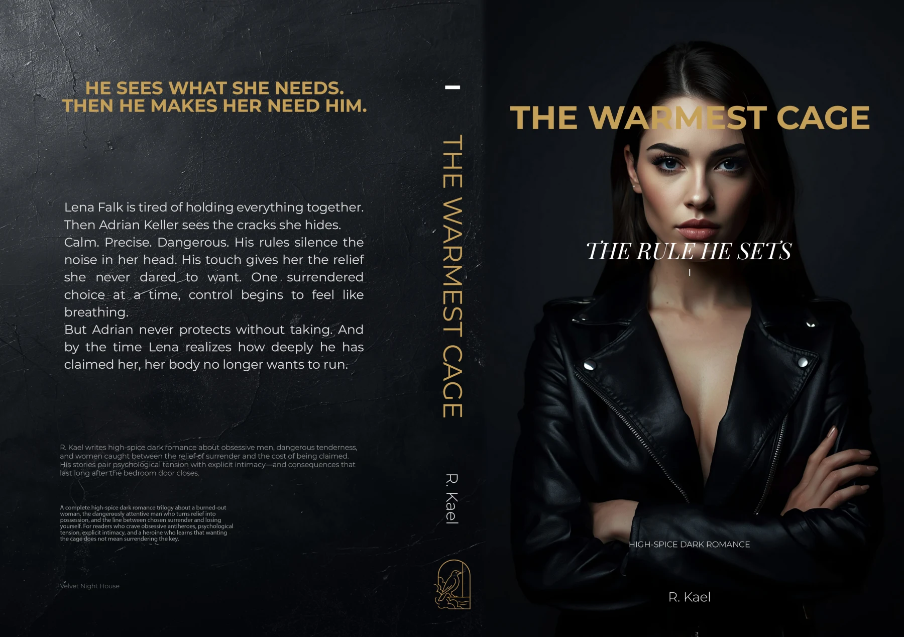 Full paperback cover: THE RULE HE SETS